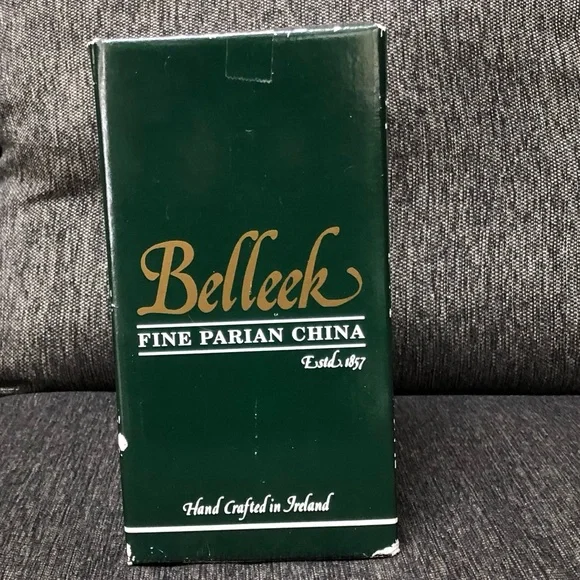 NIB Vintage Belleek Fairy Lamp Tealight Holder - Picture 8 of 9